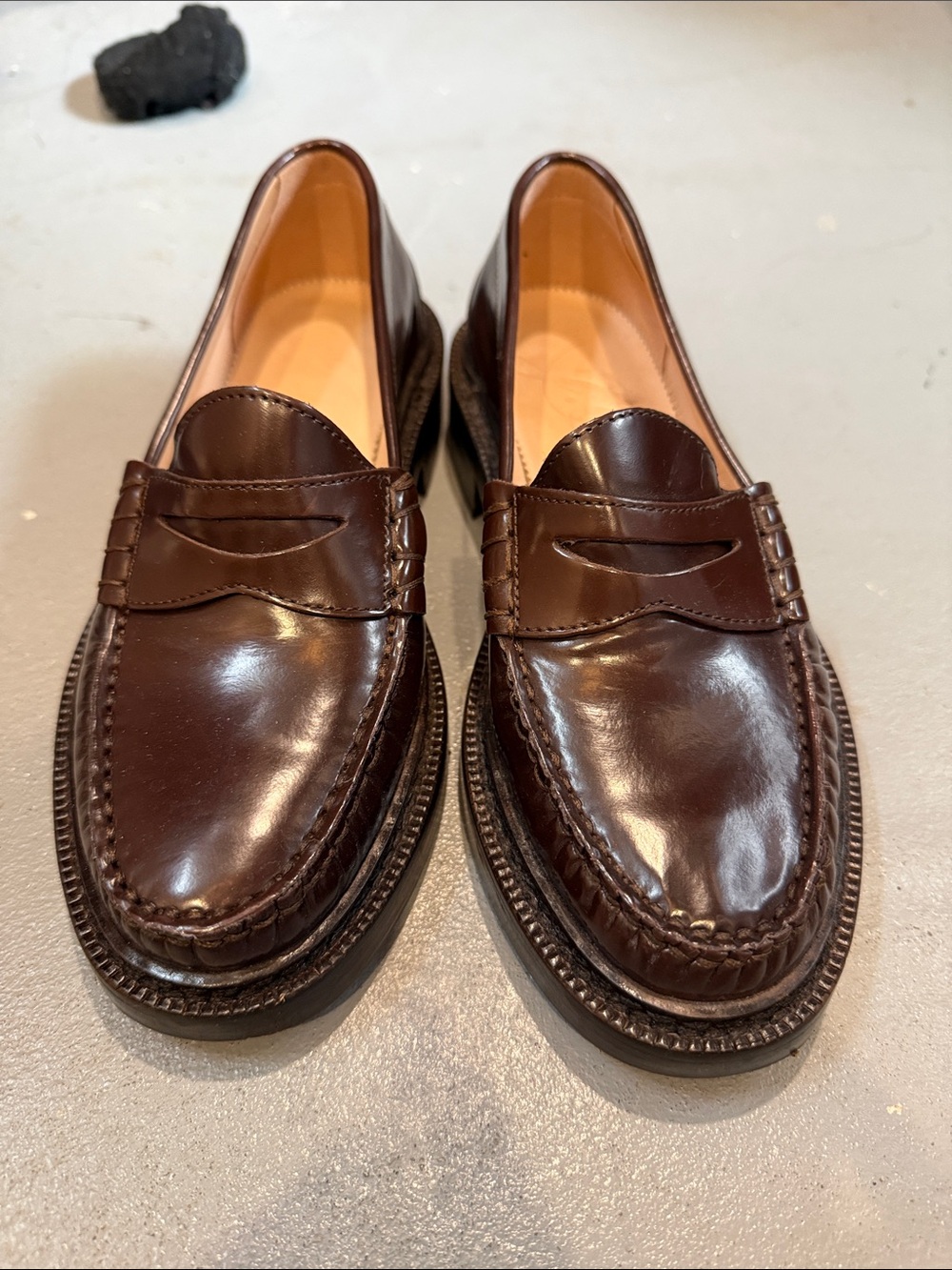 JCrew Penny Loafers in Dark Brown